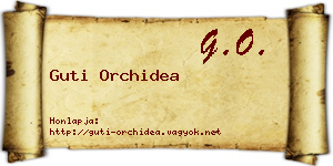 Guti Orchidea névjegykártya